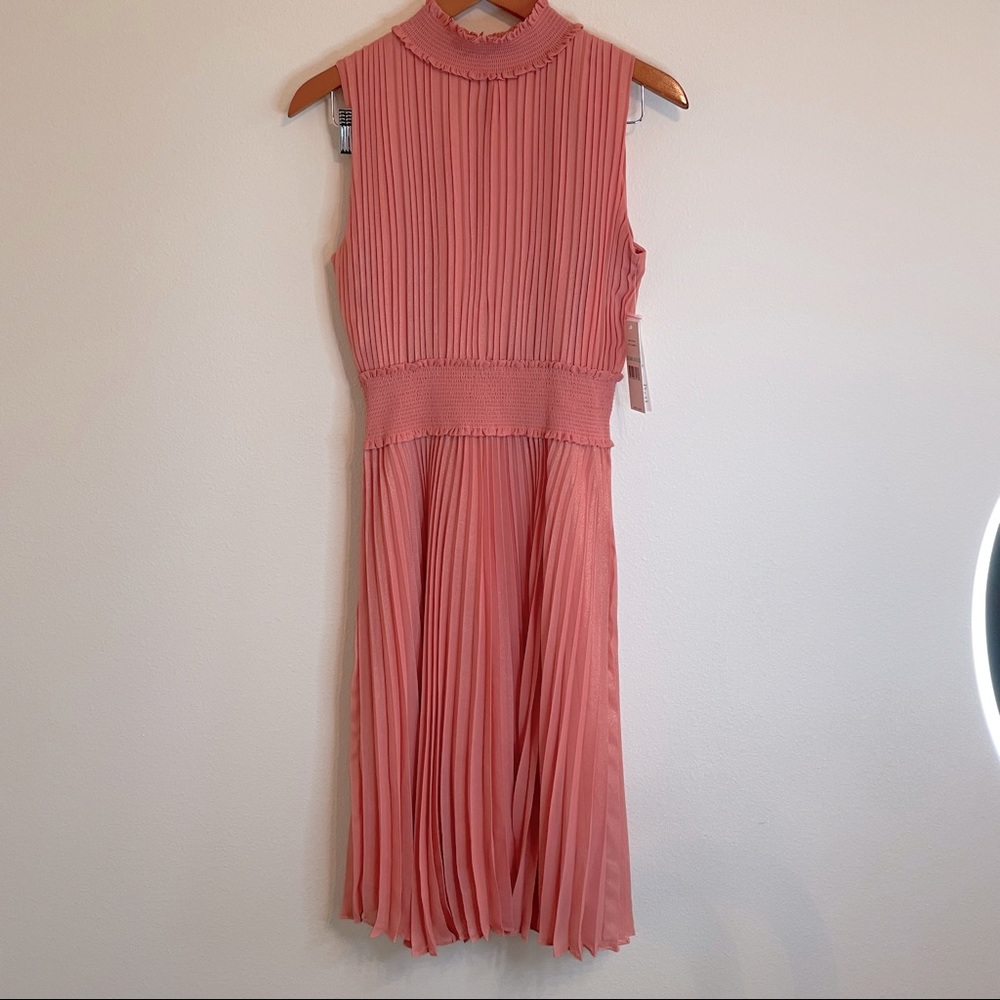 NWT Nanette Lapore Pleated and Smocked Dress